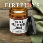 this is a smut reading candle candle,book lover candle,  funny gift candle, humor candle gift, scented candle with message