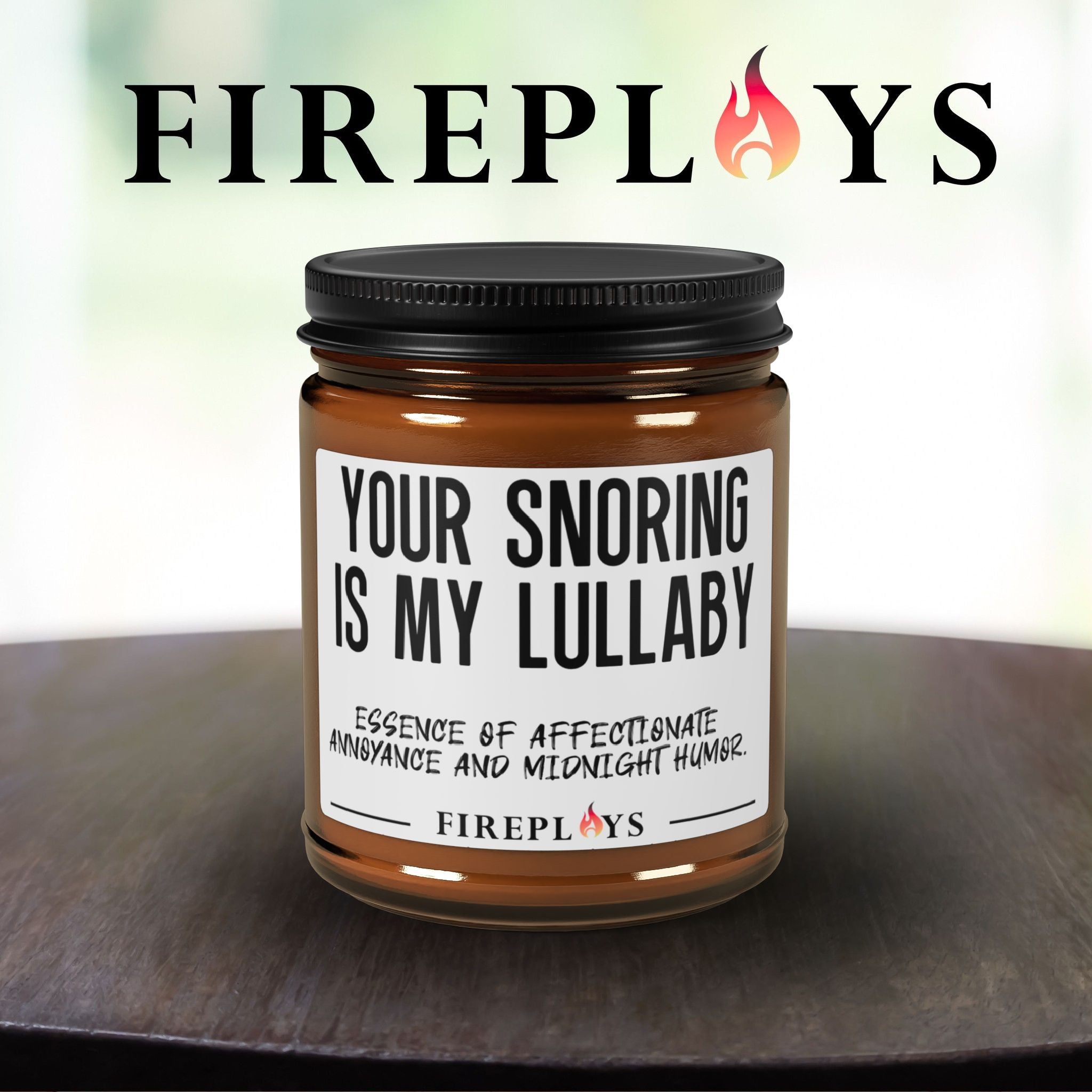 Your Snoring Is My Lullaby - funny candle for him, gift candle, funny snoring gift, couples candle, scented candle for her