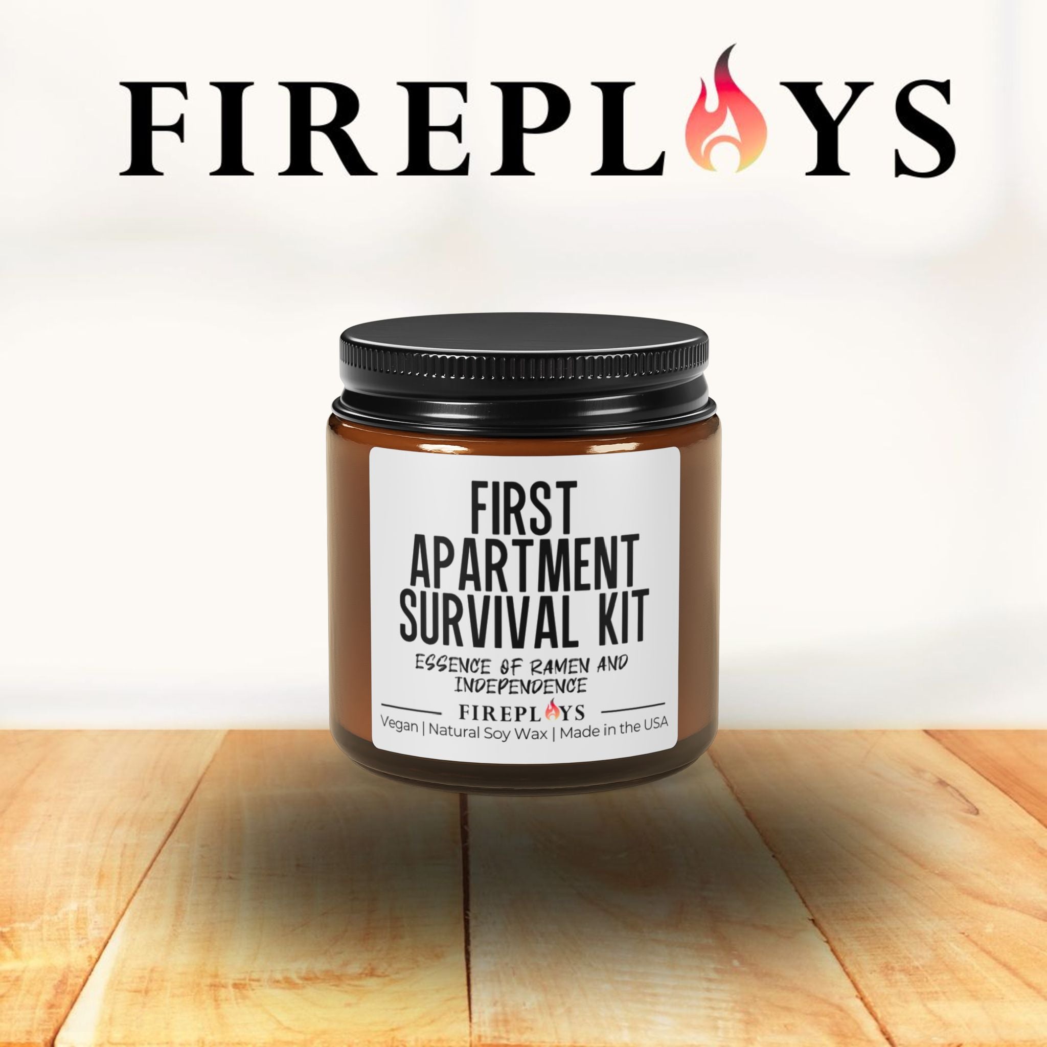 first apartment survival gift candle, homeowner soy scented candle funny housewarming gift funny home decor congrats gift new home gift