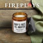 Baby'S First All-Nighter -New parents, new baby candle, funny gift candle, humor candle gift