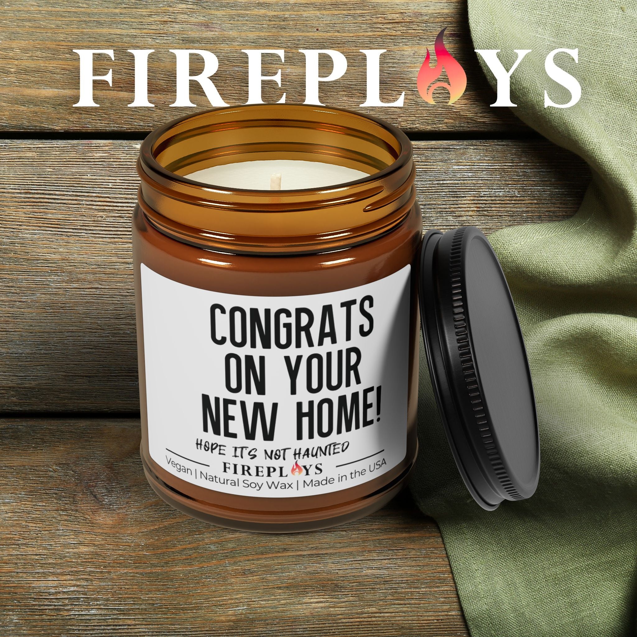 congrats new home gift candle, soy scented candle funny housewarming gift homeowner congrats gift new home gift funny home decor