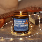 Congrats on your weight in Latkes Hannukah Holiday Soy Scented Gift Candle