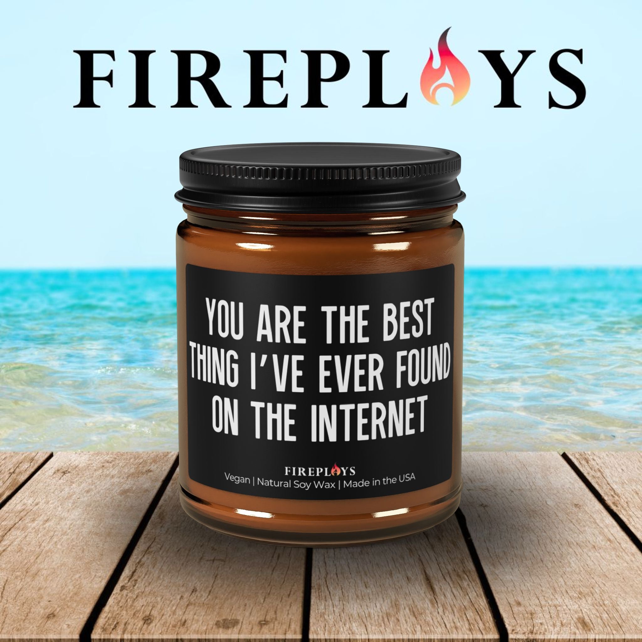 Best thing I've ever found on the internet candle, adult humor, couples candle, anniversary gift, adult humor