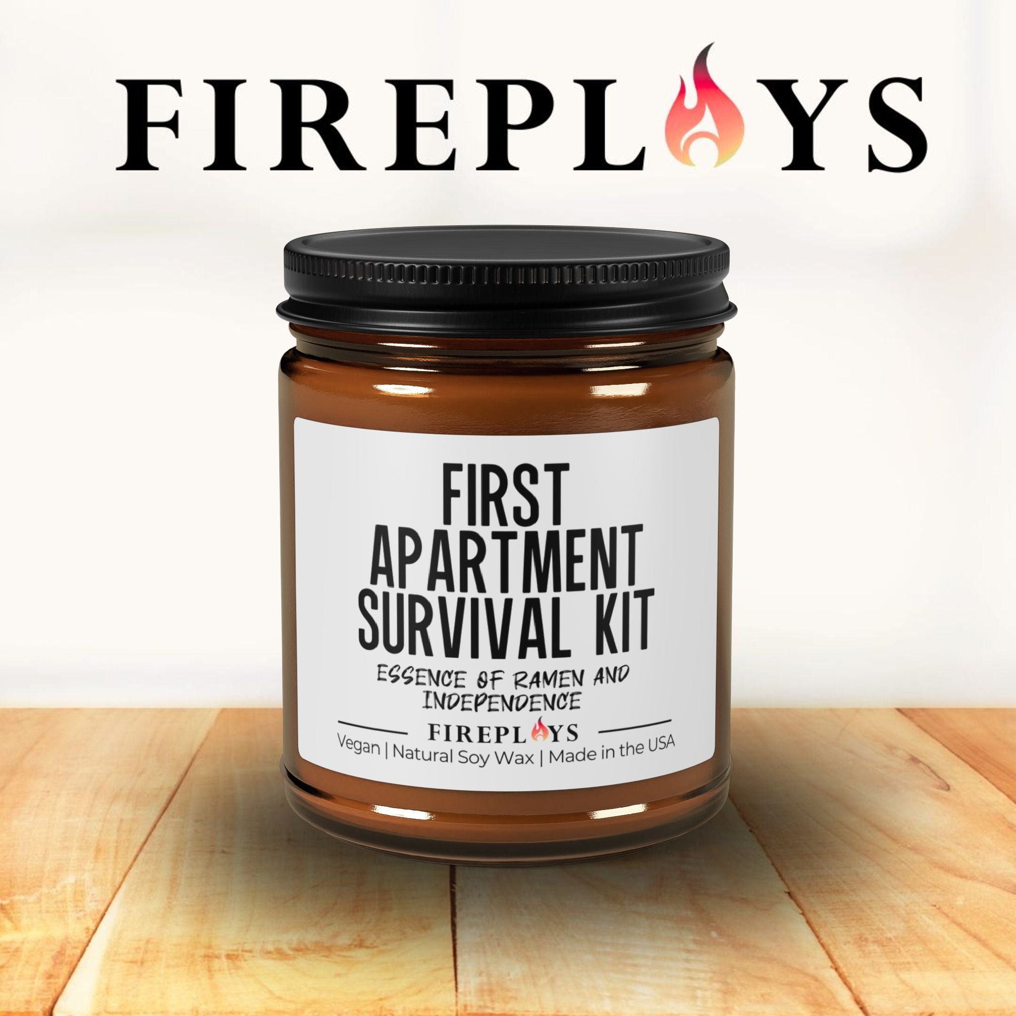 first apartment survival gift candle, homeowner soy scented candle funny housewarming gift funny home decor congrats gift new home gift