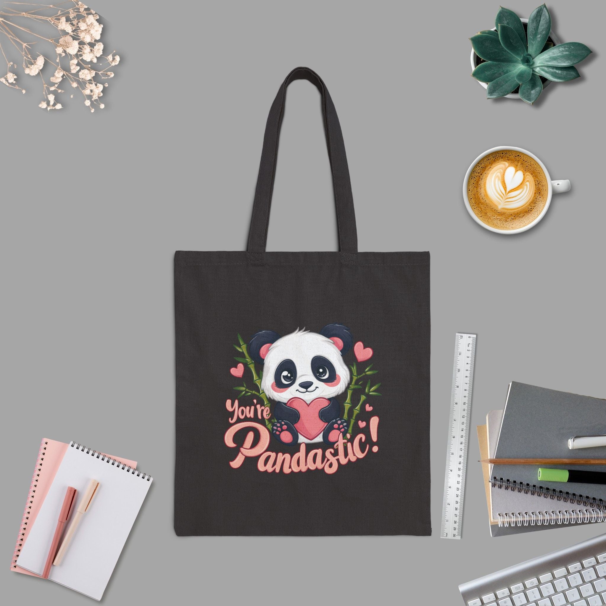 Cute Panda Tote Bag - You're Pandastic!