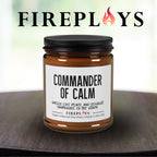Funny coworker gift, commander of calm candle, leadership candle, project manager gift