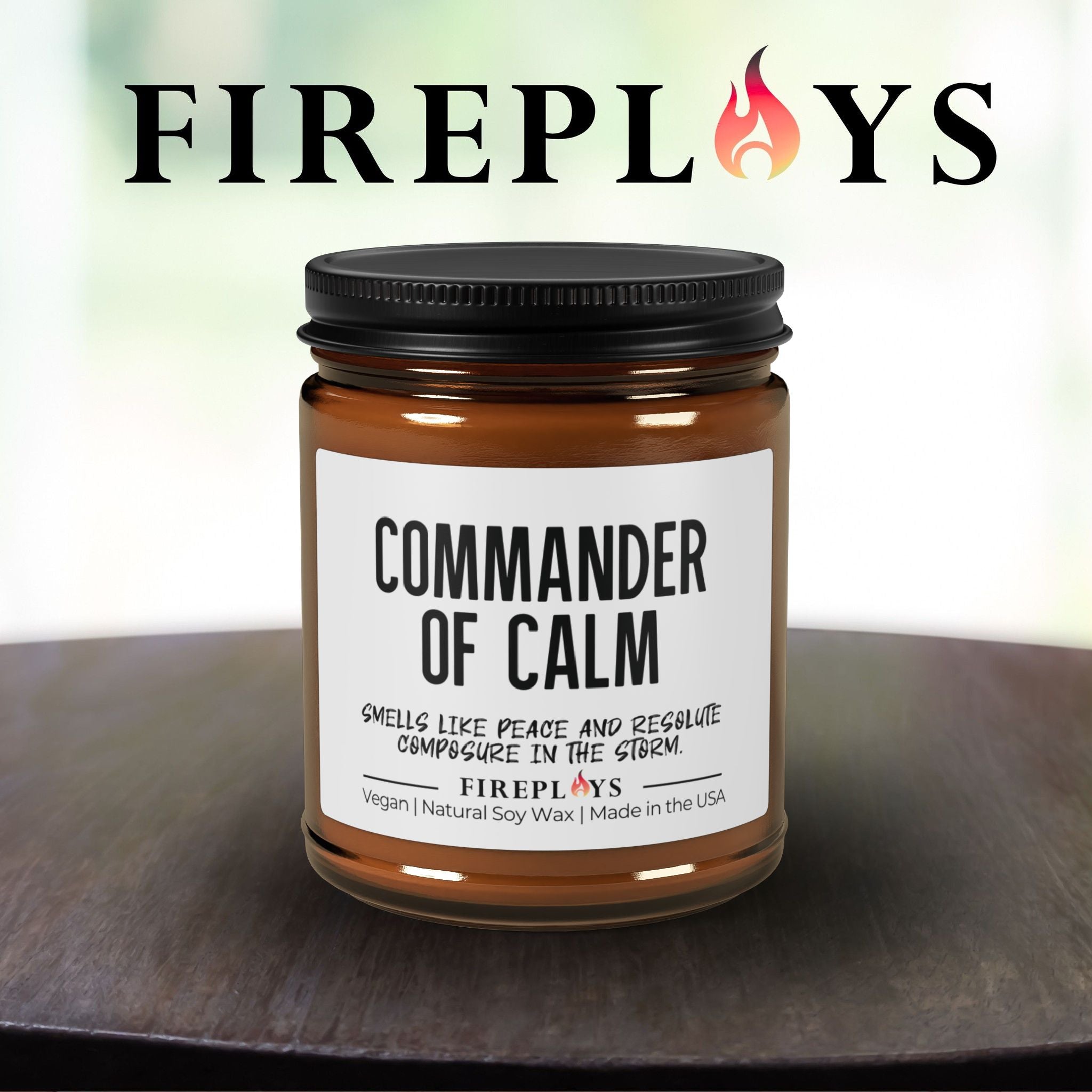 Funny coworker gift, commander of calm candle, leadership candle, project manager gift