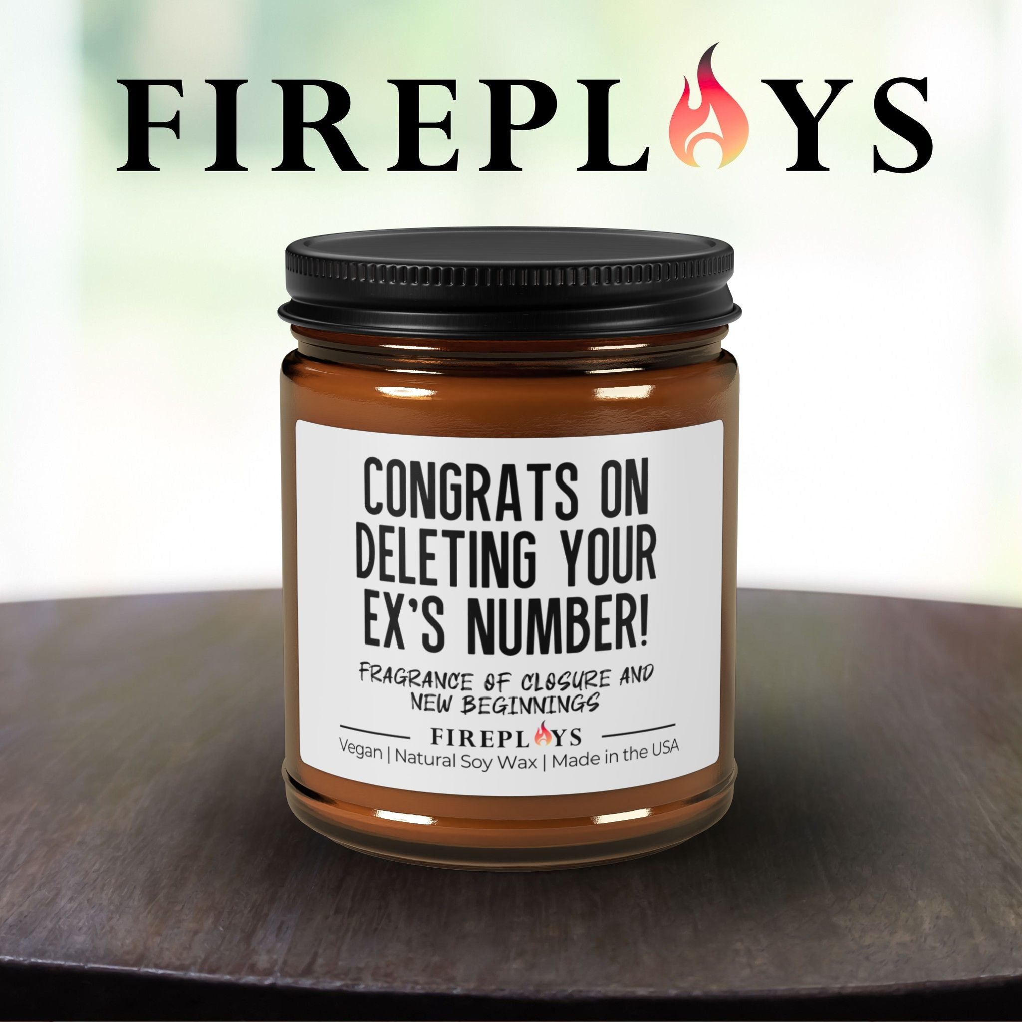 Congrats On Deleting Your Ex, Self love candle, empowerment gifts, breakup candle, scented candle gifts for friends