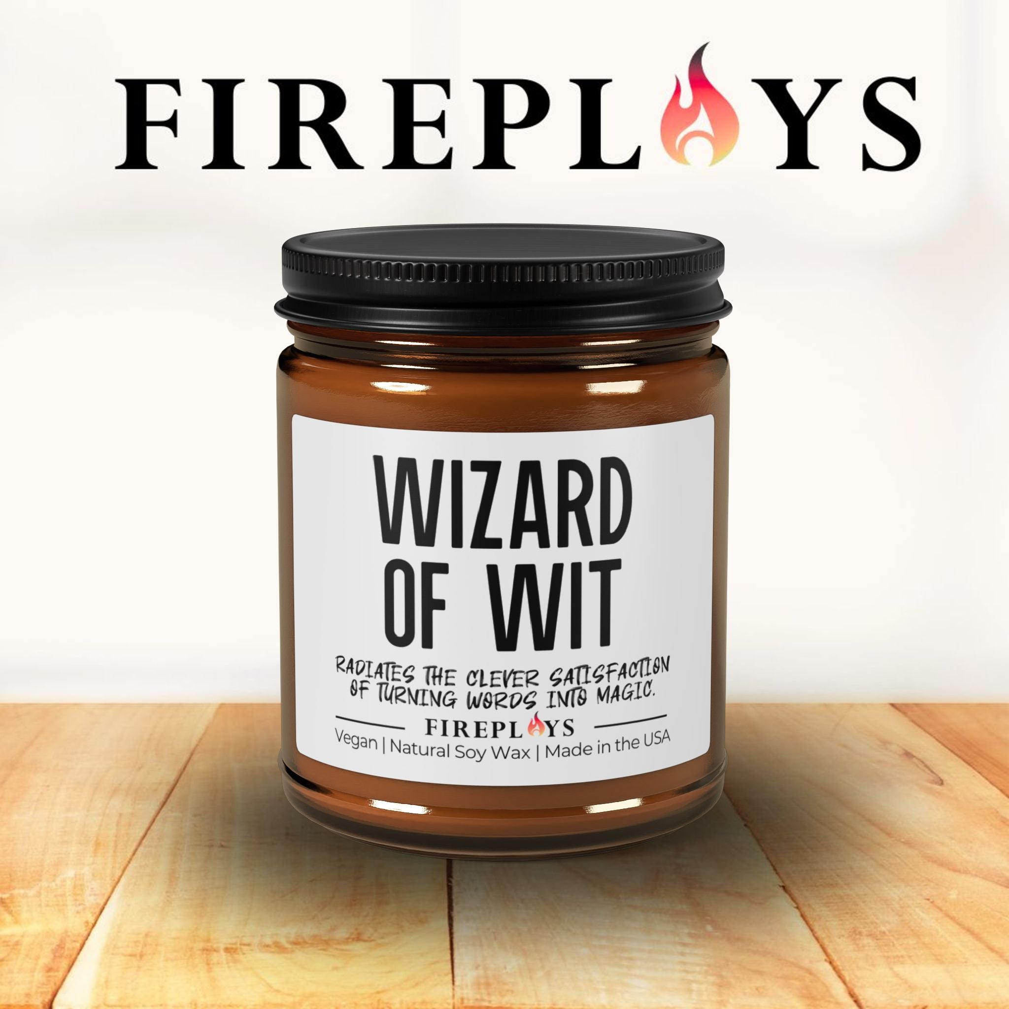Wizard Of Wit - funny gift candle, humor candle gift, scented candle with message