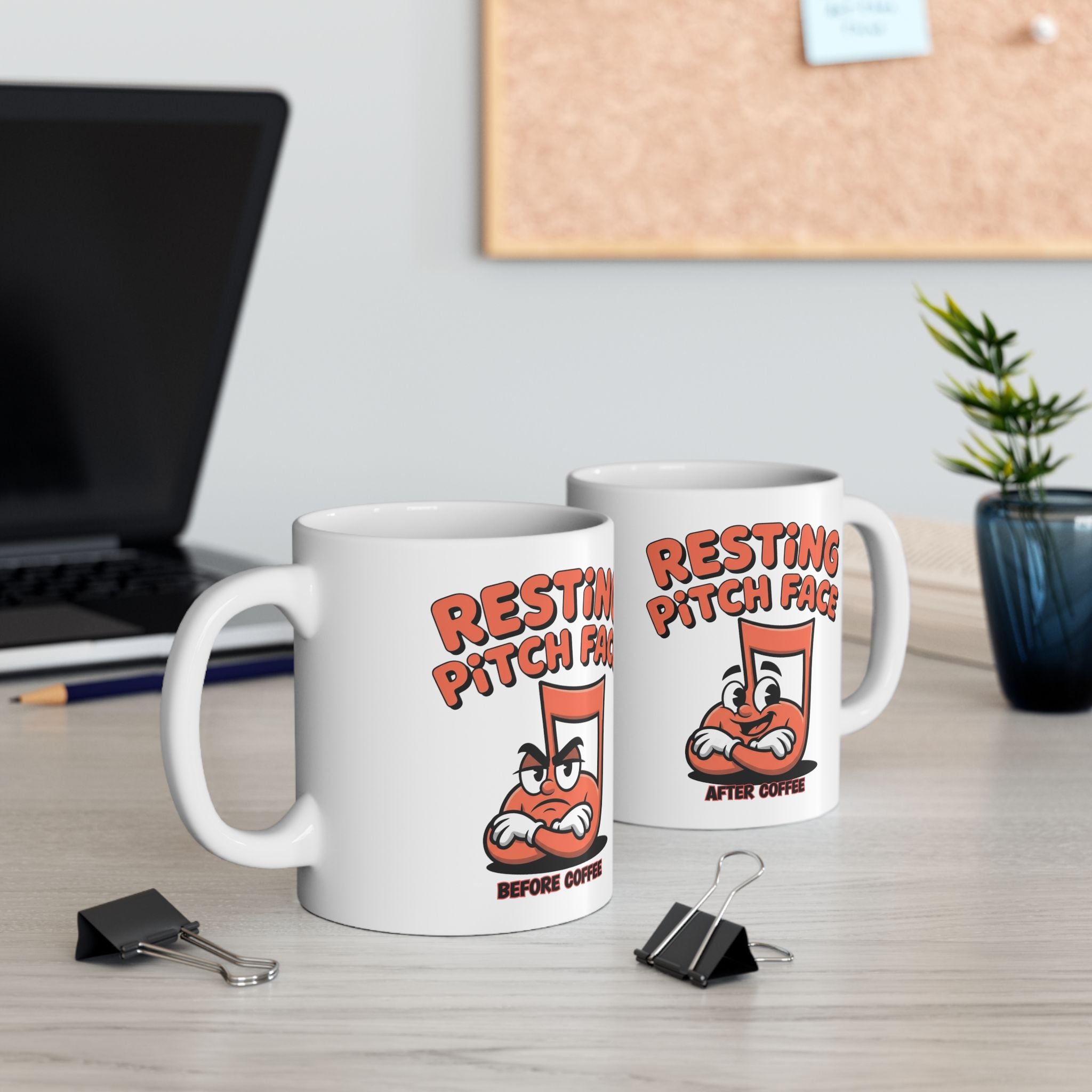 Resting Pitch Face RBF Funny Coffee Mug for Music Lovers and Teacher Band Gift