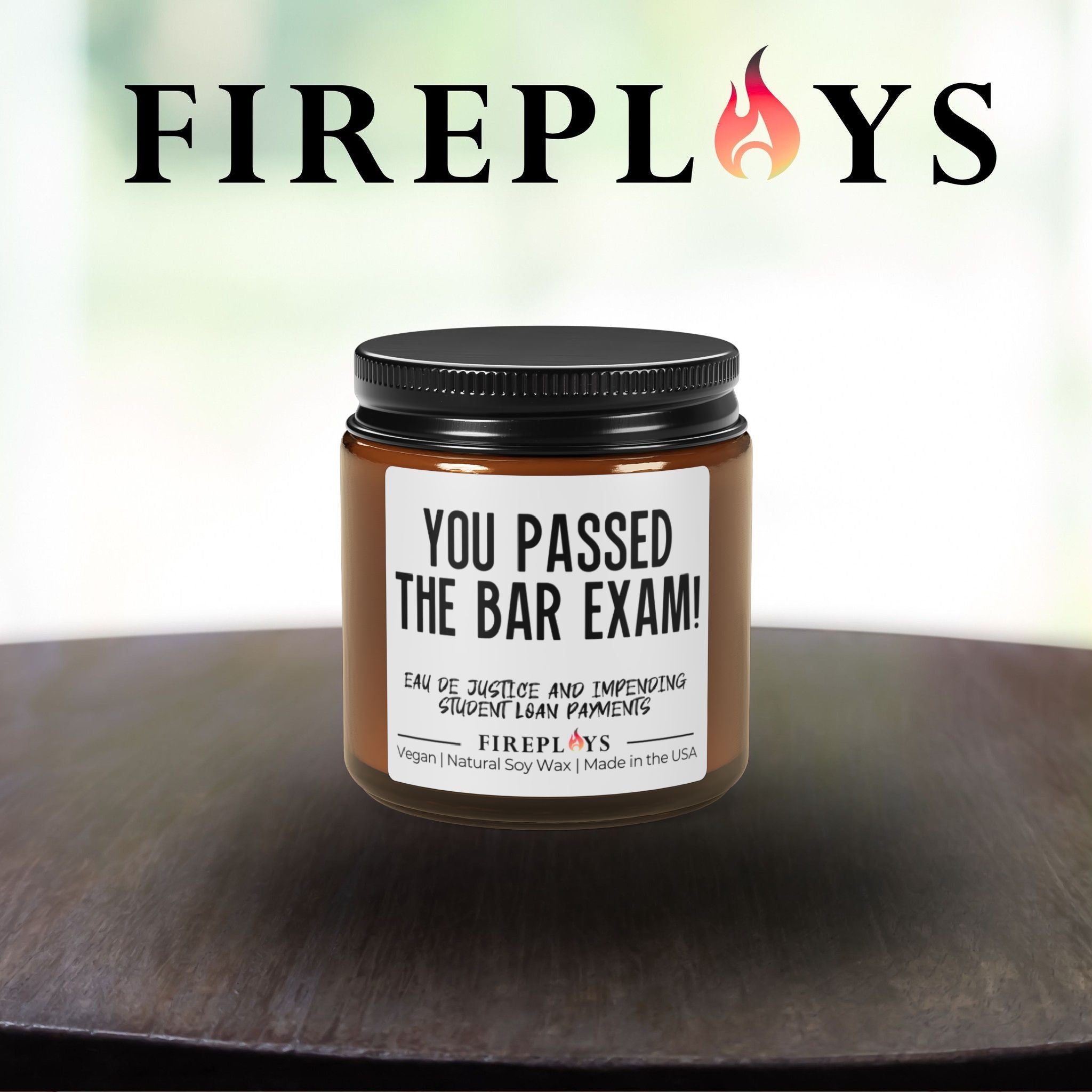 Lawyer gift candle, bar exam gift candle,