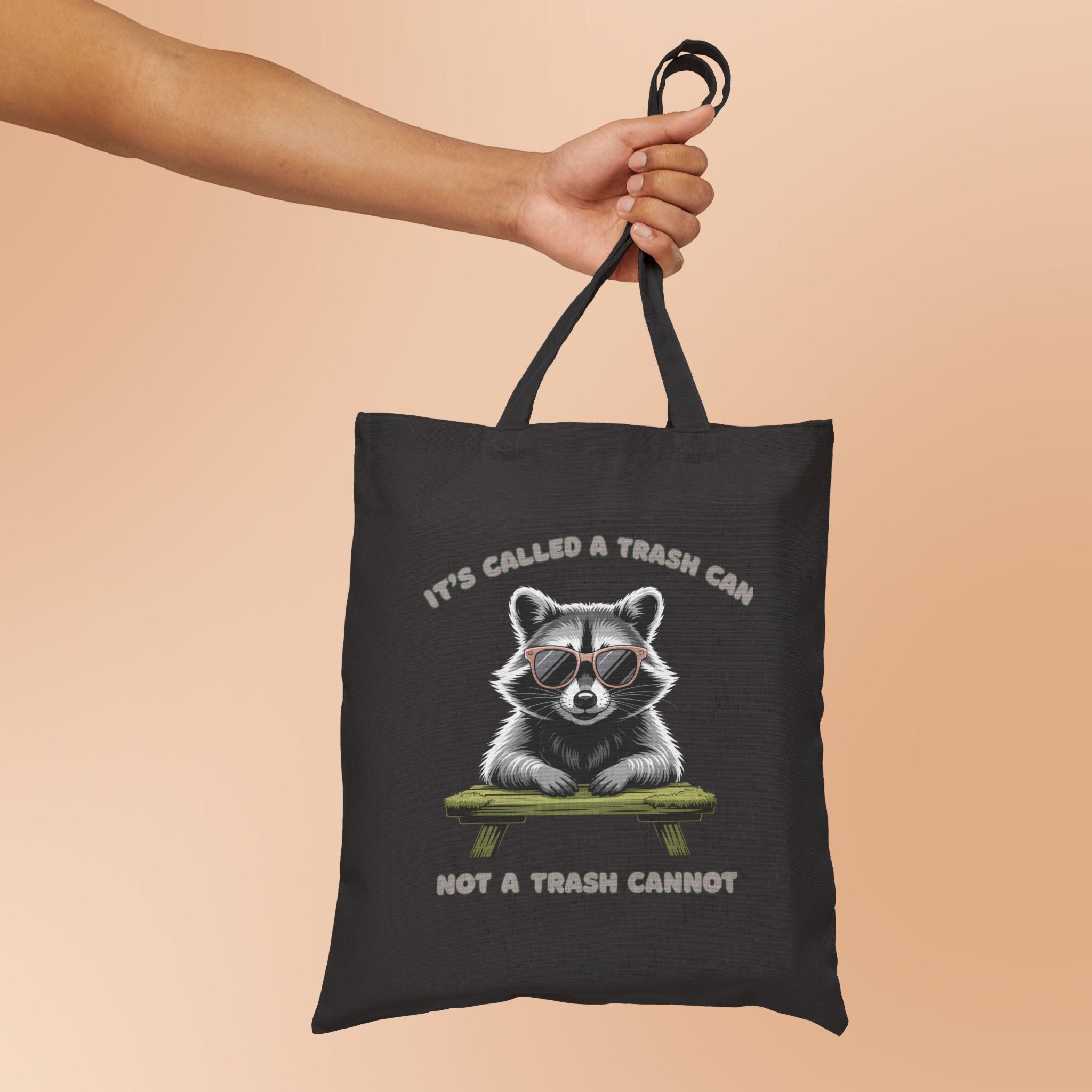 Funny Raccoon Trash Can Motivation Gift Tote