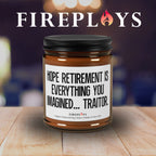 job retirement candle sarcastic gift idea farewell candle gift goodbye coworker gift passive aggressive candle retirement gift candle