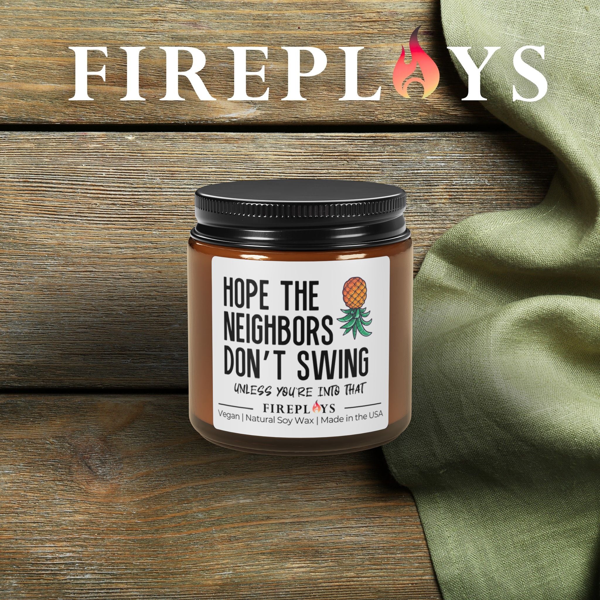 upside down pineapple gift, swingers, funny housewarming gift congrats gift homeowner soy scented candle funny home decor new home gift