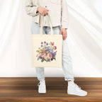 Tote_ Vintage Style Boho Flower bouquet (2)