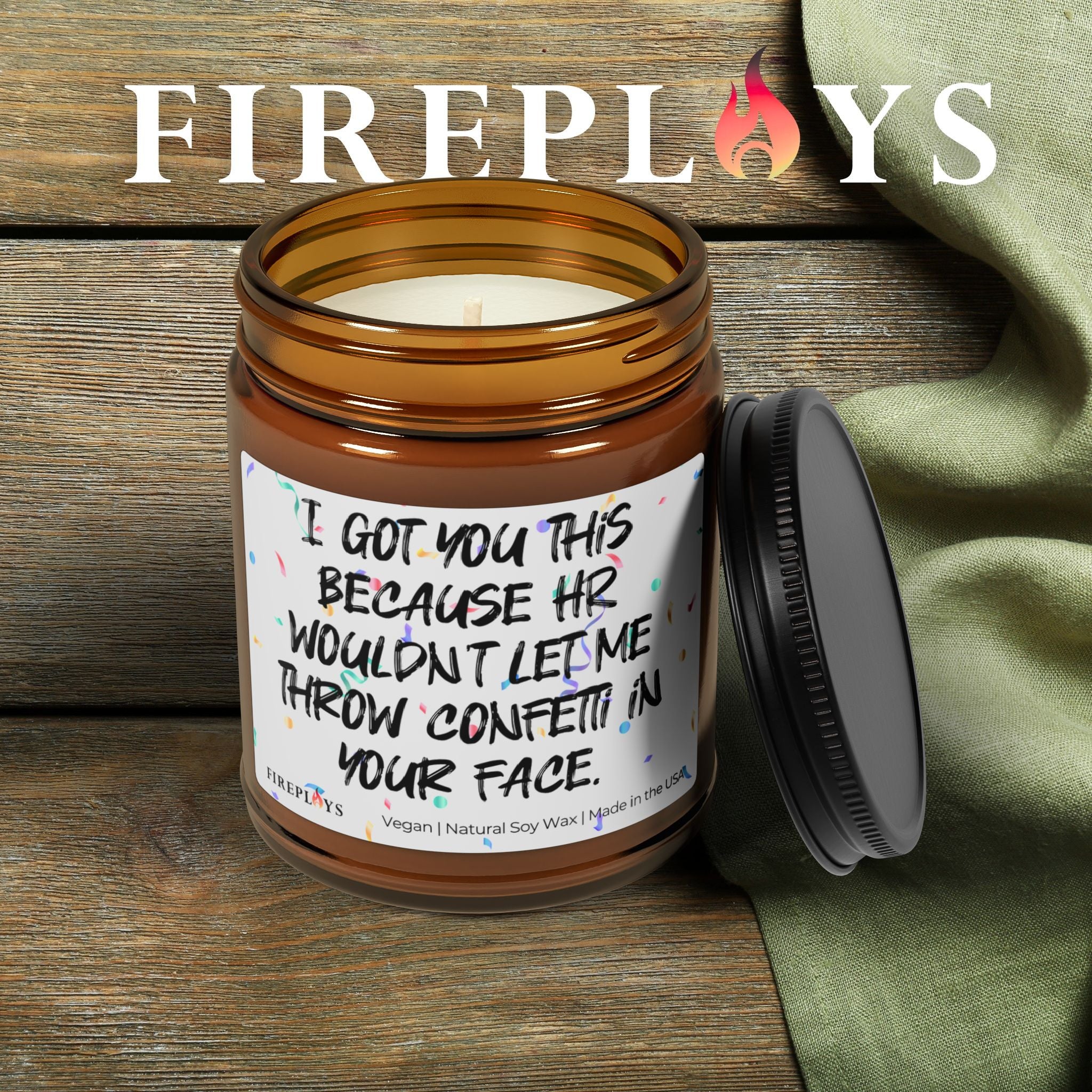 candle going away present quitting job candle sarcastic gift idea funny candle for boss coworker leaving candle HR rules