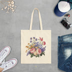 Tote_ Vintage Style Boho Flower bouquet (2)