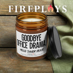 new chapter candle job quitting candle coworker leaving candle work friend gift quitting job candle funny coworker gift office drama