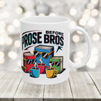 Prose Before Bros English Teacher Unique Ceramic Gift Coffee Mug