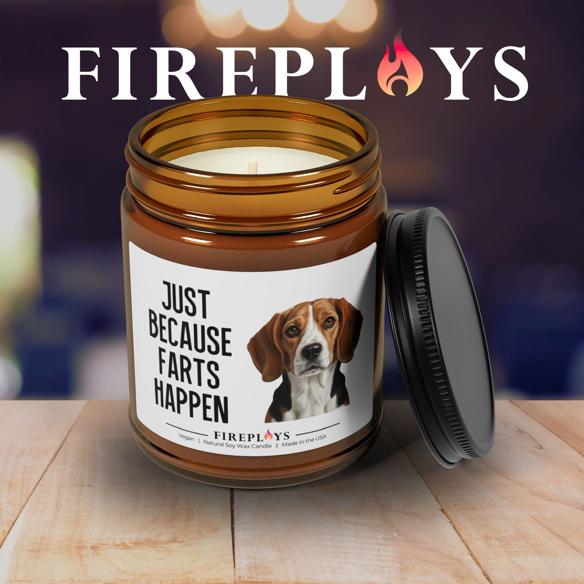 Beagle Lover Scented Soy Candle Funny Farts Candle Home Decor