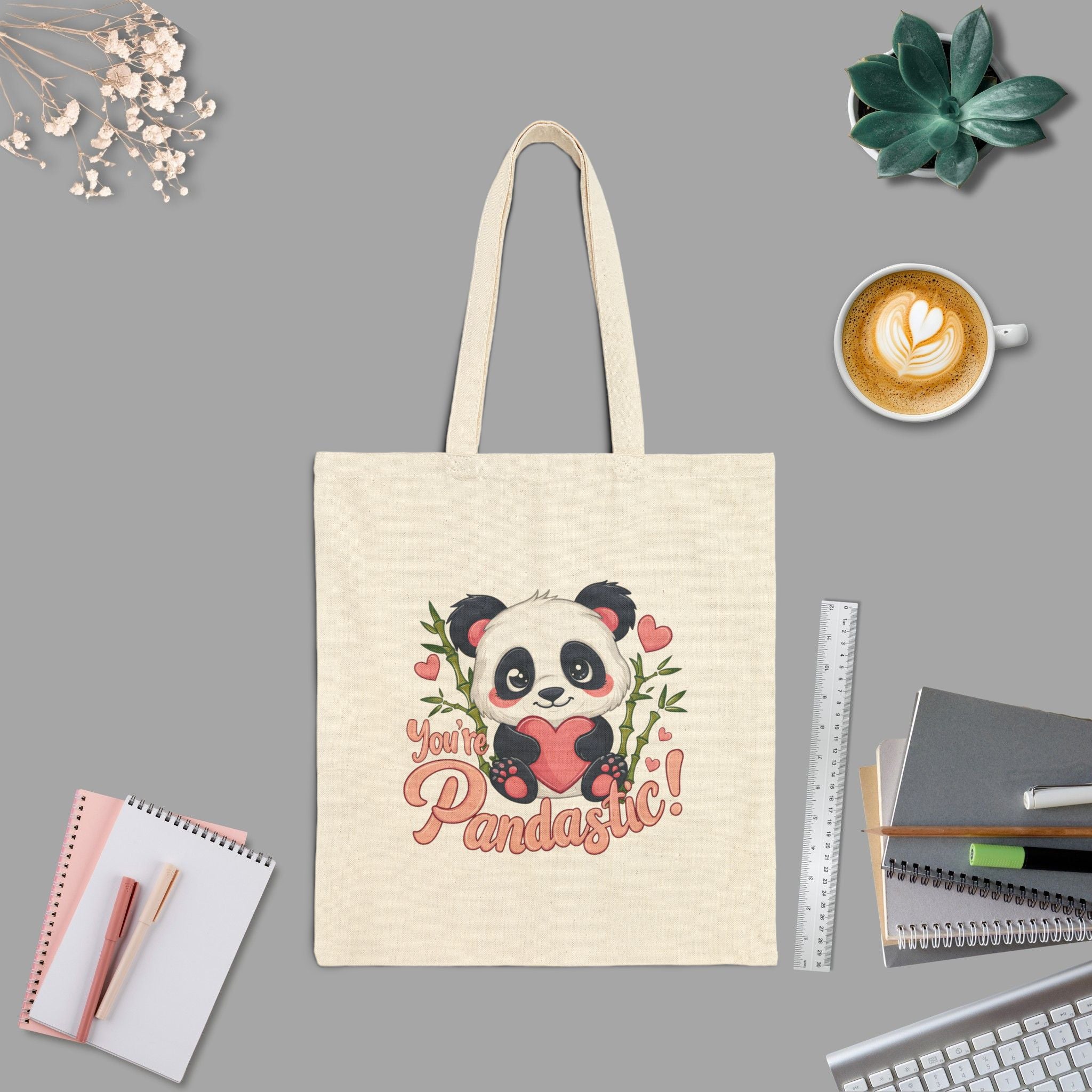 Cute Panda Tote Bag - You're Pandastic!