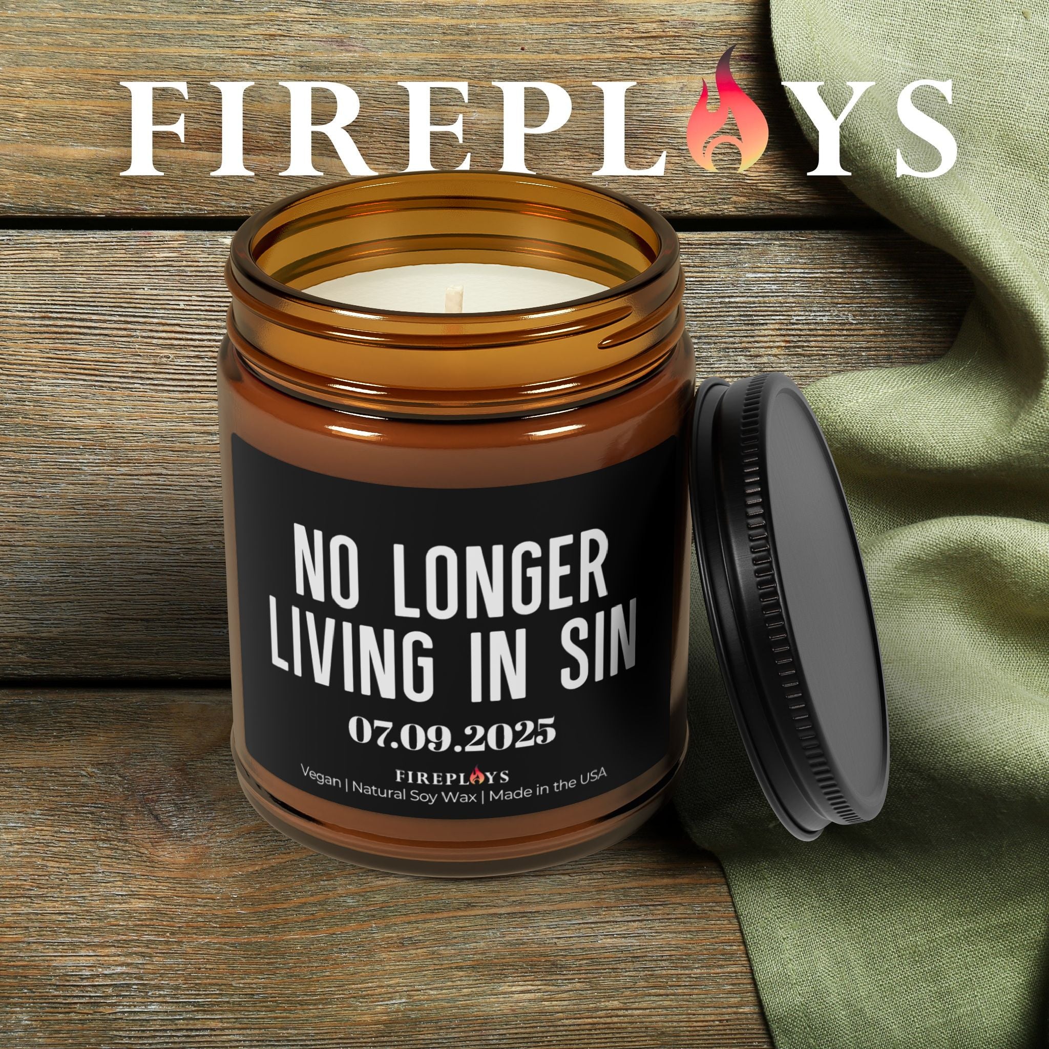 Marriage candle, wedding announcement,   adult humor gift Christian humor, candle unique candle gift fun birthday candle birthday candle