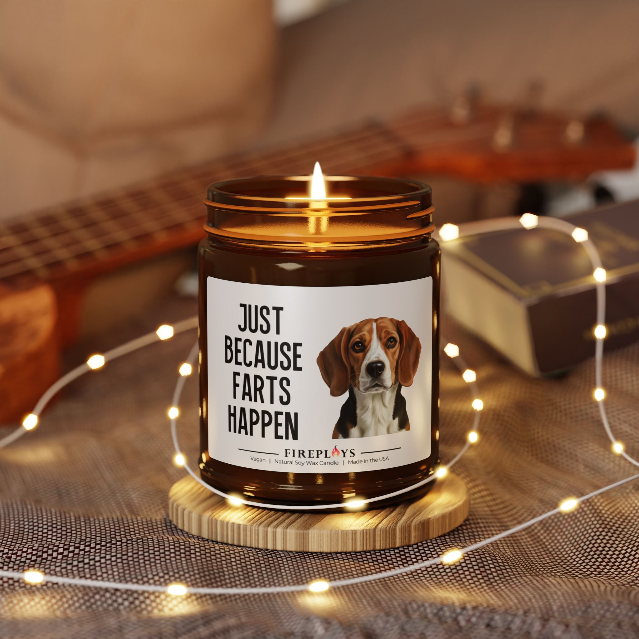 Beagle Lover Scented Soy Candle Funny Farts Candle Home Decor