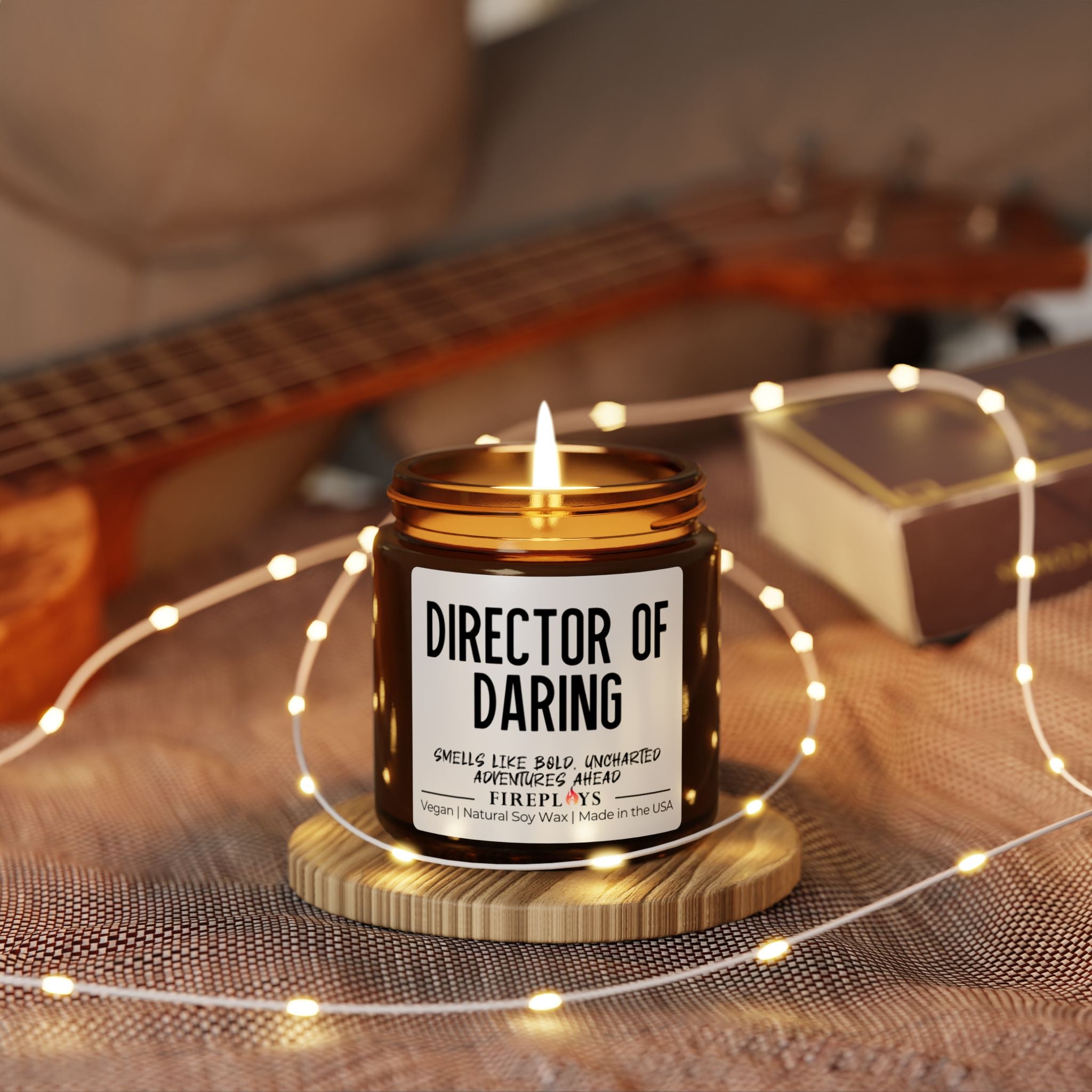 candles for the adventurous, Director Of Daring candle, novelty candle, unique candle gifts,