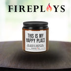 Happy place gift candle, mom candle,  mother's day candle, this is my happy place candle, funny gift candle, humor candle gift