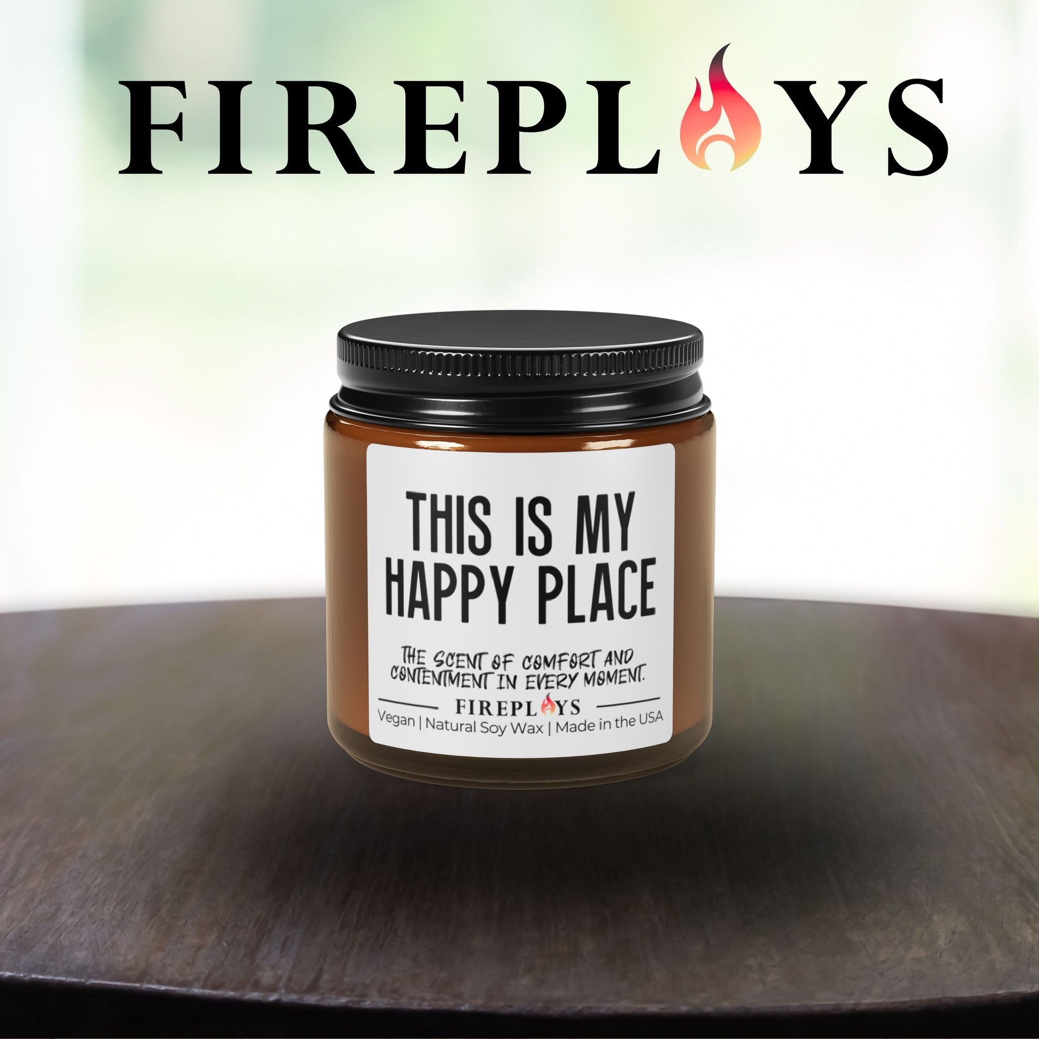 Happy place gift candle, mom candle,  mother's day candle, this is my happy place candle, funny gift candle, humor candle gift