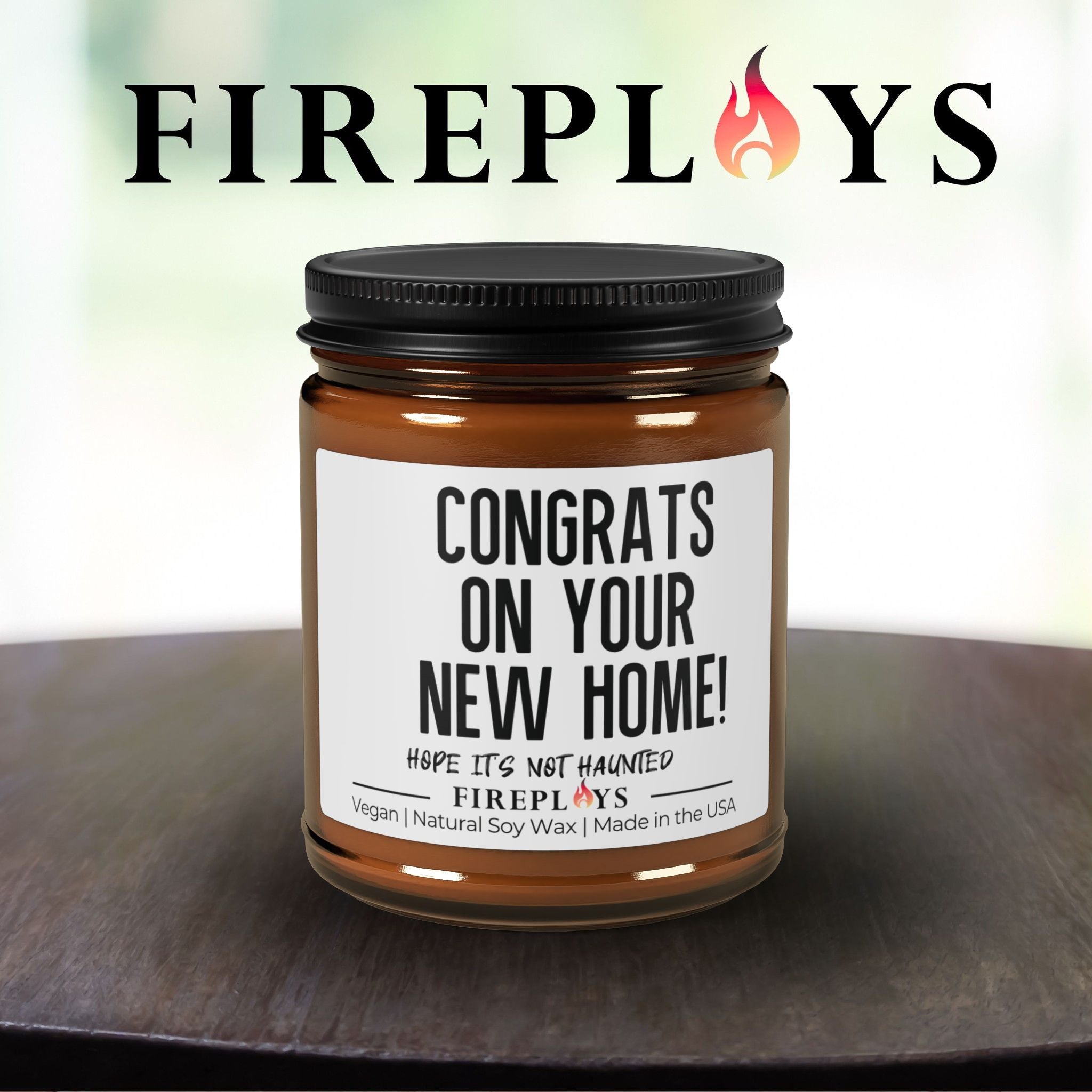 congrats new home gift candle, soy scented candle funny housewarming gift homeowner congrats gift new home gift funny home decor