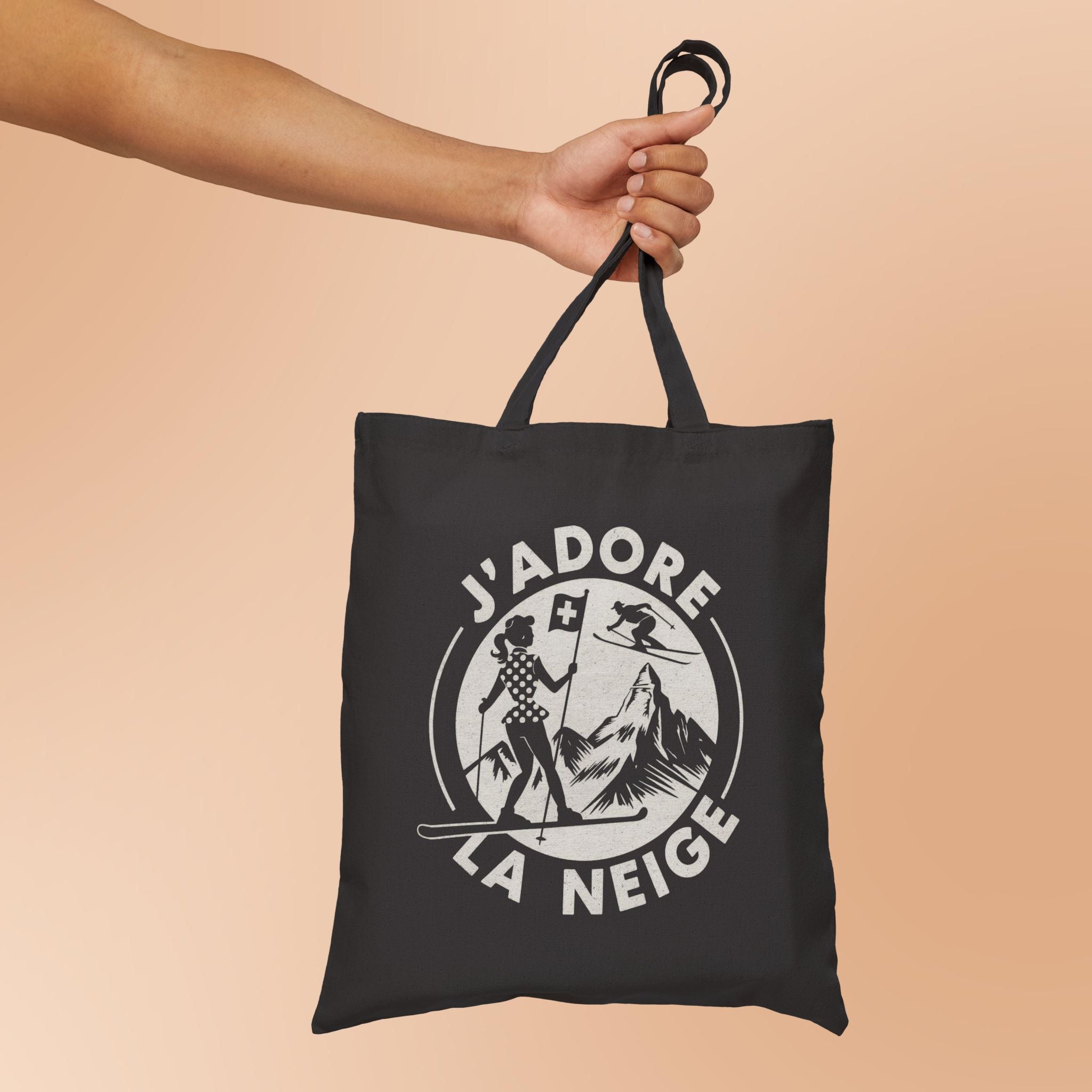J'adore la Neige French Switzerland Ski Lover Tote
