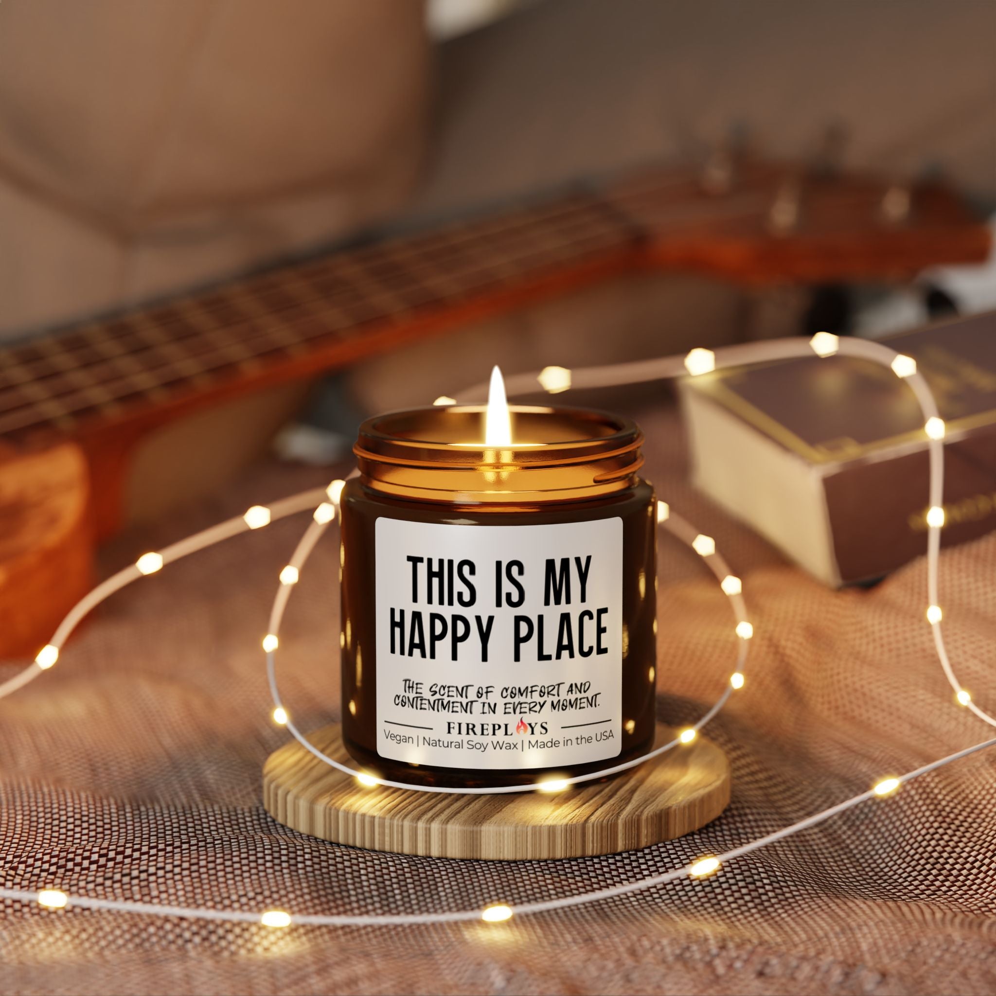 Happy place gift candle, mom candle,  mother's day candle, this is my happy place candle, funny gift candle, humor candle gift