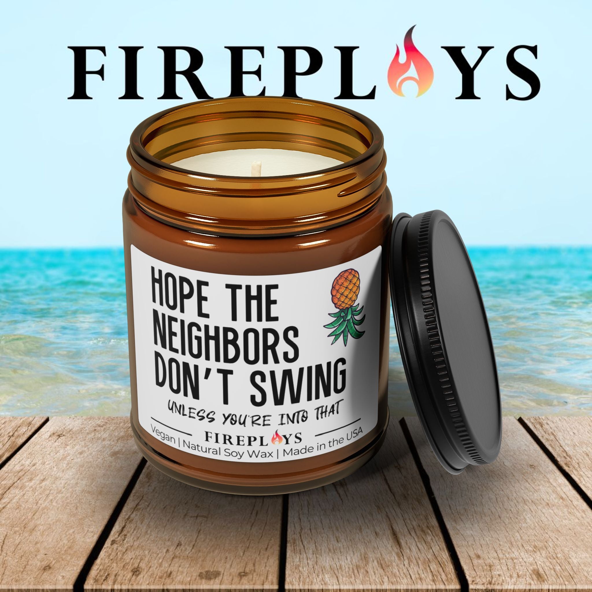 upside down pineapple gift, swingers, funny housewarming gift congrats gift homeowner soy scented candle funny home decor new home gift