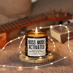 Boss Mode Activated -funny boss gift, office humor candle, promotion gift, boss gift, humor candle,