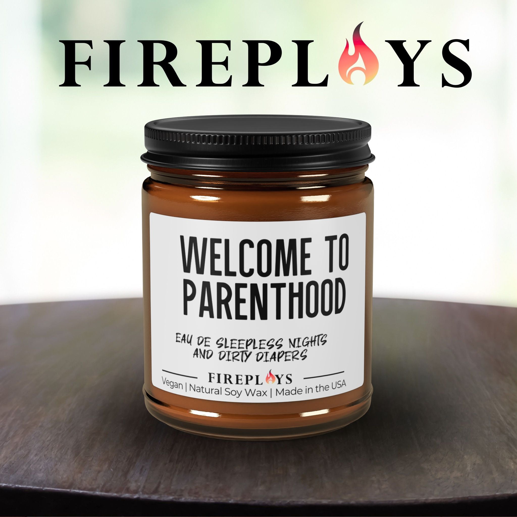 Soy Candle, Parenthood Candle, Funny Gift Candle, Scented Candle with Message, Amber Jar Candle, Humor Candle Gift