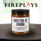 candles for the adventurous, Director Of Daring candle, novelty candle, unique candle gifts,