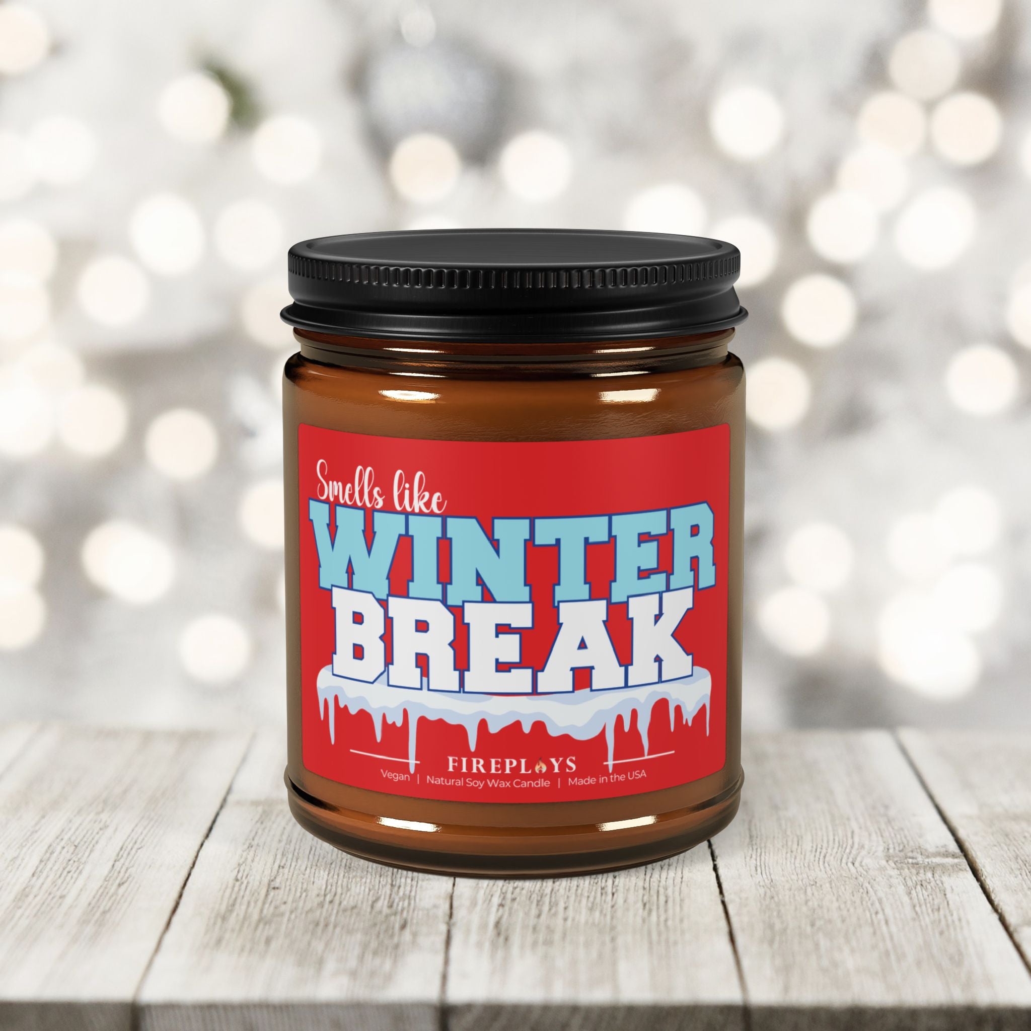 Smells like Winter Break Teacher Student Holiday Soy Scented Gift Candle