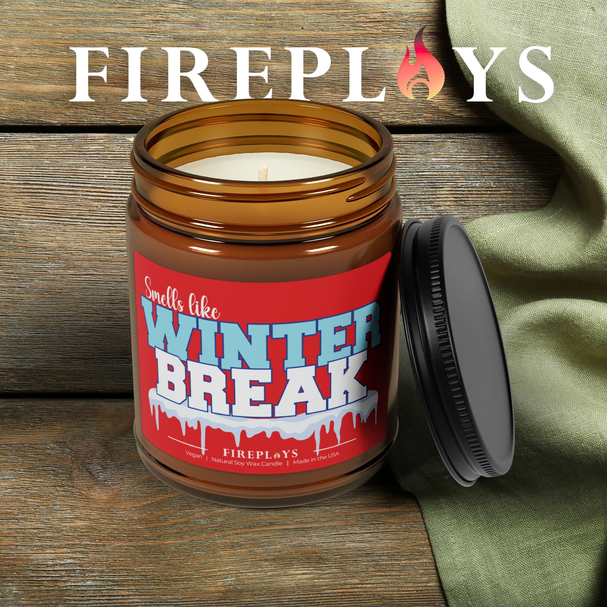 Smells like Winter Break Teacher Student Holiday Soy Scented Gift Candle