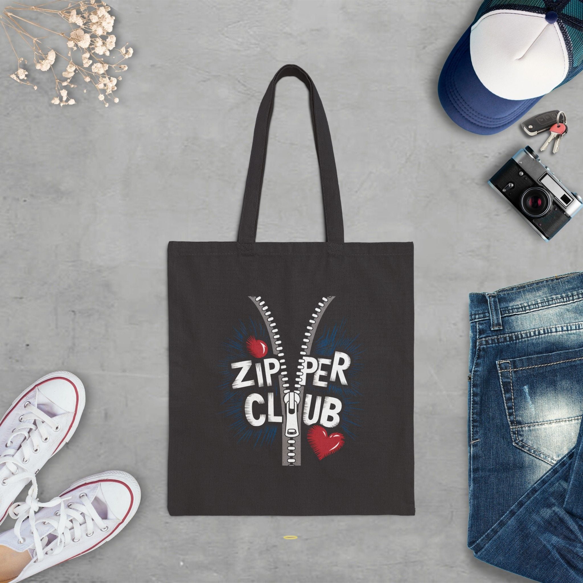 Zipper Club Heart OHS Survivor Gift Tote