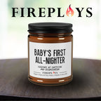 Baby'S First All-Nighter -New parents, new baby candle, funny gift candle, humor candle gift