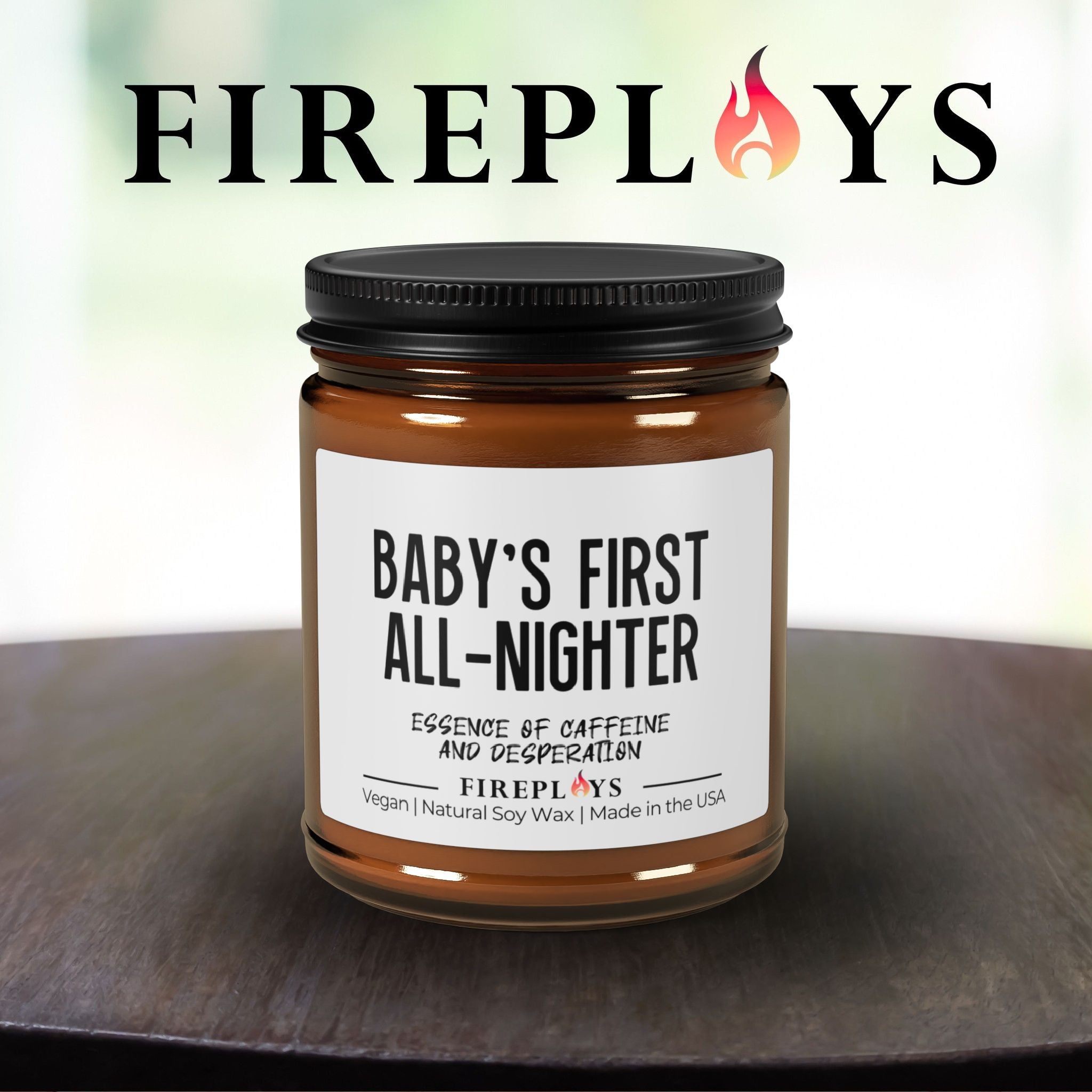 Baby'S First All-Nighter -New parents, new baby candle, funny gift candle, humor candle gift