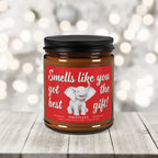 Funny White Elephant Gift Candle