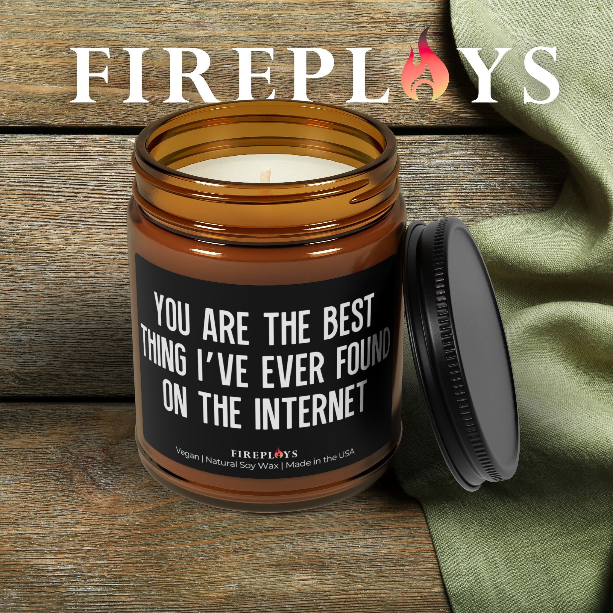 Best thing I've ever found on the internet candle, adult humor, couples candle, anniversary gift, adult humor