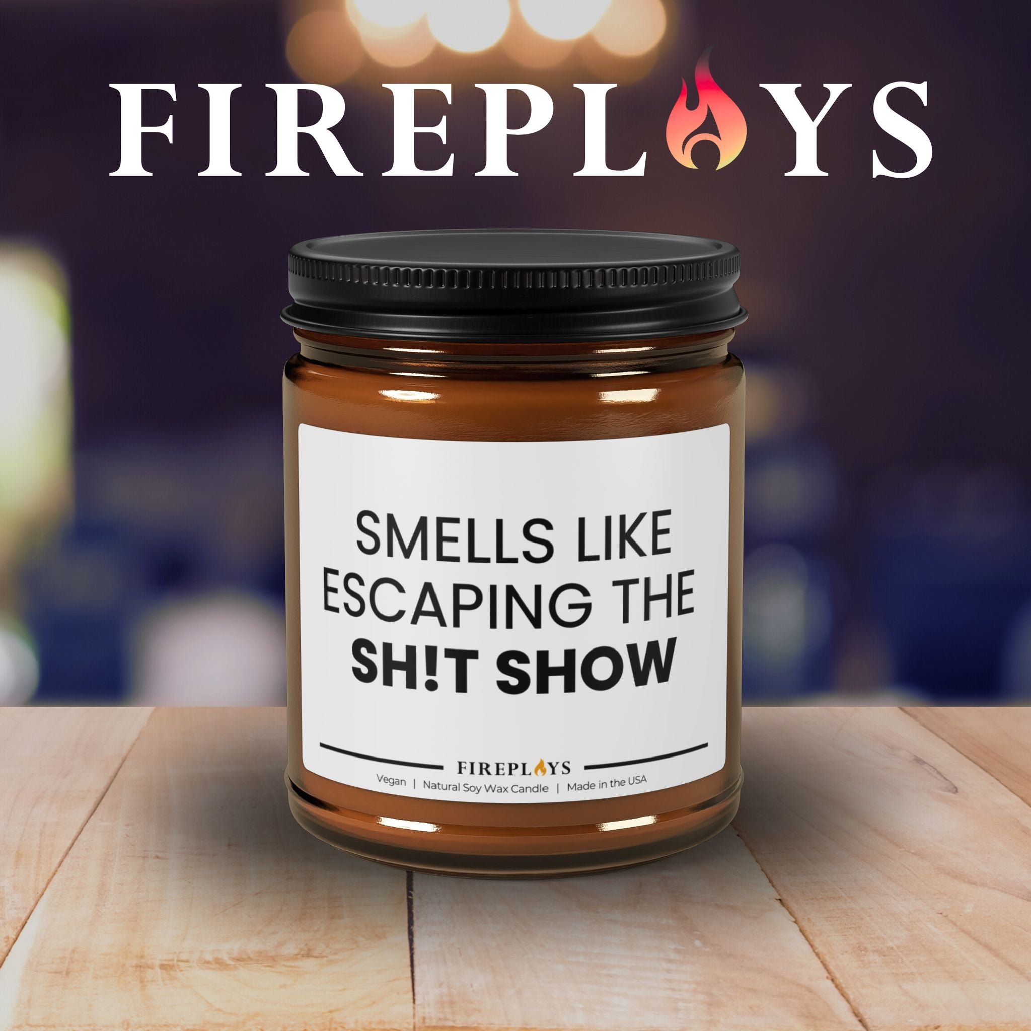 Funny Scented Soy Candle: Smells Like Escaping the Sh*t Show Home decor Gift for Friends and Coworkers